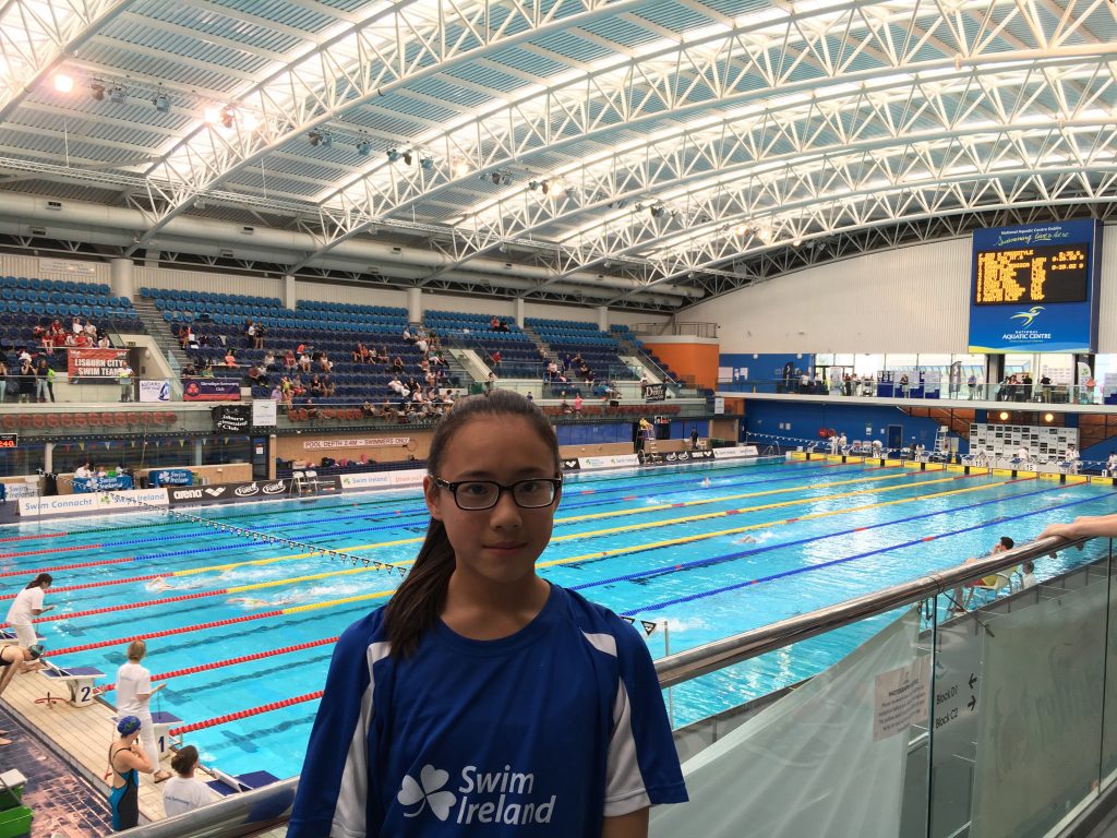 Fiona Mioa who made it to the 200m Backcrawl final at the IAGSO in the National Acquatic Centre in Dublin last weekend.