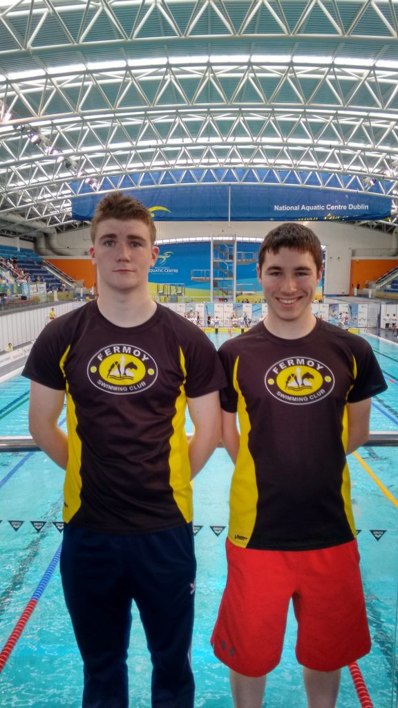 Sean Slattery (100m Butterfly) and Conor Murray (100m Freestyle, 100m Breaststroke, 200m IM) who took part in last weekend’s IAG Summer Open championships at the National Acquatic Centre in Dublin.
